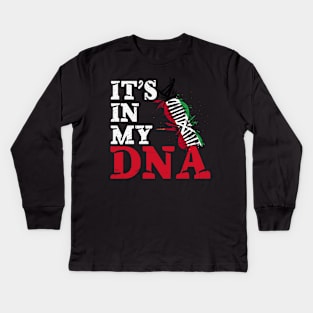 It's in my DNA - Kuwait Kids Long Sleeve T-Shirt